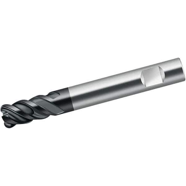 Walter-Prototyp - 20mm, 4 Flute, Single End, Solid Carbide, 2mm Corner Radius End Mill - 104mm OAL, 50° Helix, Right Hand Flute, 38mm LOC, Right Hand Cut - Eagle Tool & Supply