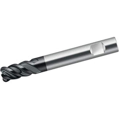 Walter-Prototyp - 10mm, 4 Flute, Single End, Solid Carbide, 1mm Corner Radius End Mill - 72mm OAL, 50° Helix, Right Hand Flute, 22mm LOC, Right Hand Cut - Eagle Tool & Supply