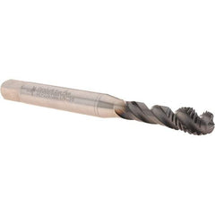 Walter-Prototyp - 3/8-16 UNC 3 Flute 2B Modified Bottoming Spiral Flute Tap - Powdered Metal, Hardlube Finish, 100mm OAL, Right Hand Flute, Right Hand Thread, Series AEP2251302 - Eagle Tool & Supply