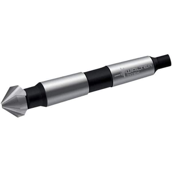 Walter-Titex - 26mm Head Diam, 3 Flute 90° High Speed Steel Countersink - Bright Finish, 106mm OAL, Single End, Morse Taper Shank, Right Hand Cut - Eagle Tool & Supply