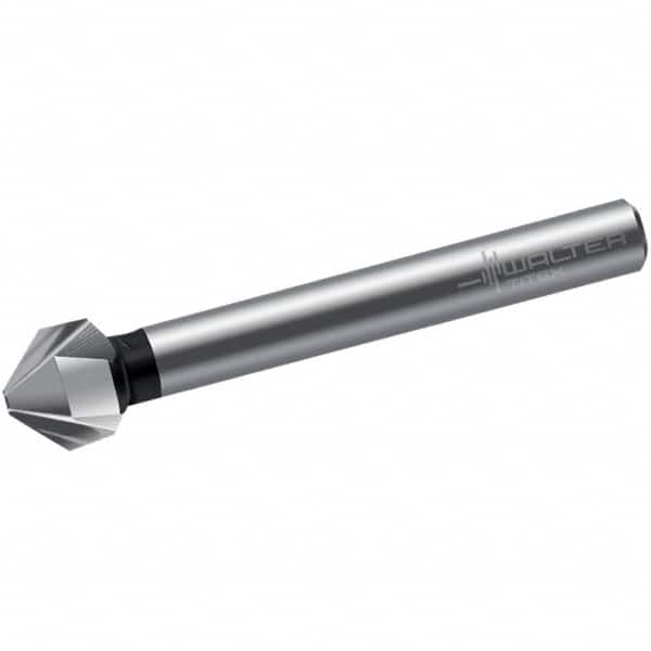 Walter-Titex - 8mm Head Diam, 6mm Shank Diam, 3 Flute 90° High Speed Steel Countersink - Eagle Tool & Supply