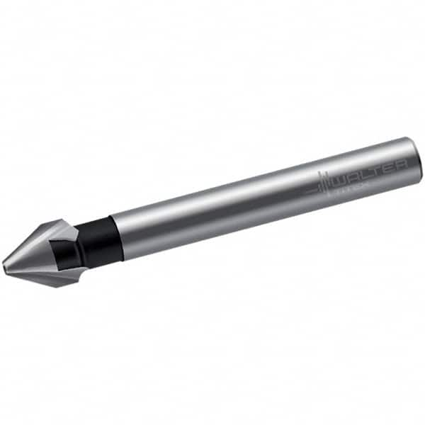 Walter-Titex - 12.5mm Head Diam, 8mm Shank Diam, 3 Flute 60° High Speed Steel Countersink - Eagle Tool & Supply