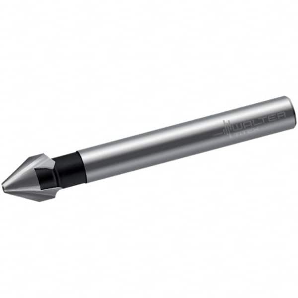 Walter-Titex - 8mm Head Diam, 6mm Shank Diam, 3 Flute 60° High Speed Steel Countersink - Eagle Tool & Supply