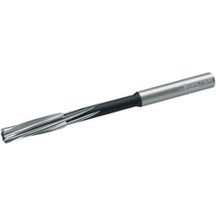 Walter-Titex - 8.5mm Cobalt 6 Flute Chucking Reamer - Spiral Flute, 8mm Straight Shank, 33mm Flute Length, 117mm OAL - Eagle Tool & Supply