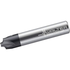 Walter-Prototyp - 1/16" Radius, 1/4" Mill Diam, 4 Flute Solid Carbide Corner Rounding End Mill - Single End, TiAlN Finish, 2-1/2" OAL, 1/4" Shank Diam - Eagle Tool & Supply