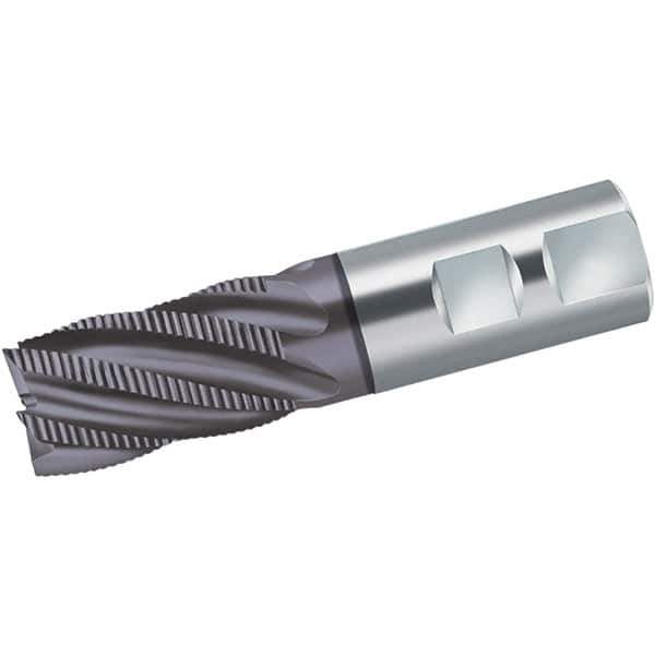 Walter-Prototyp - 11mm Diam, 22mm LOC, 3 Flute Powdered Metal Roughing Square End Mill - AlCrN Finish, 79mm OAL, 12mm Shank Diam, Single End, Centercutting, 35° Helix - Eagle Tool & Supply