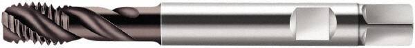 Walter-Prototyp - M20x2.50 Metric 4 Flute 6HX Modified Bottoming Spiral Flute Tap - Cobalt, Hardlube Finish, 140mm OAL, Right Hand Flute, Right Hand Thread, Series S2056312 - Eagle Tool & Supply
