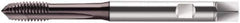 Walter-Prototyp - M8x1.25 Metric, 3 Flute, Hardlube Finish, Cobalt Spiral Point Tap - Plug Chamfer, Right Hand Thread, 90mm OAL, 12.5mm Thread Length, 8mm Shank Diam, 6HX Class of Fit, Series S2021302 - Exact Industrial Supply