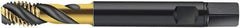 Walter-Prototyp - M14x2.00 Metric 3 Flute 6HX Modified Bottoming Spiral Flute Tap - Cobalt, TiN Finish, 110mm OAL, Right Hand Flute, Right Hand Thread, Series S2056305 - Eagle Tool & Supply