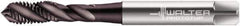 Walter-Prototyp - M10x1.50 Metric 3 Flute 6GX Modified Bottoming Spiral Flute Tap - Powdered Metal, Hardlube Finish, 100mm OAL, Right Hand Flute, Right Hand Thread, Series EP2053302 - Eagle Tool & Supply