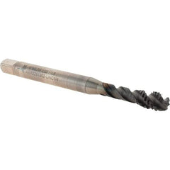 Walter-Prototyp - 1/4-20 UNC 3 Flute 2B Modified Bottoming Spiral Flute Tap - Powdered Metal, Hardlube Finish, 80.01mm OAL, Right Hand Flute, Right Hand Thread, Series AEP2251302 - Eagle Tool & Supply