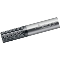 Walter-Prototyp - 1/8", 12.7mm LOC, 1/4" Shank Diam, 63.5mm OAL, 4 Flute, Solid Carbide Square End Mill - Single End, TiAlN Finish, Spiral Flute, 50° Helix, Right Hand Cut, Right Hand Flute - Eagle Tool & Supply