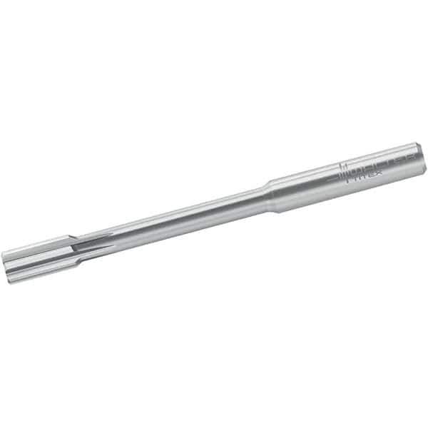 Walter-Titex - 5.5mm Solid Carbide 4 Flute Chucking Reamer - Straight Flute, 6mm Straight Shank, 12mm Flute Length, 75mm OAL - Eagle Tool & Supply