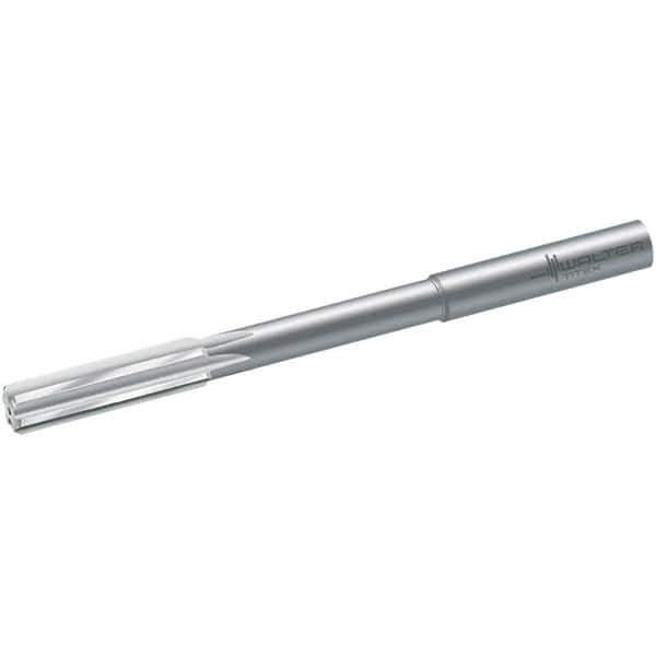 Walter-Titex - 8mm Solid Carbide 6 Flute Chucking Reamer - Straight Flute, 8mm Straight Shank, 33mm Flute Length, 117mm OAL - Eagle Tool & Supply