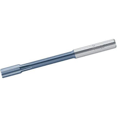 Walter-Titex - 7.97mm Solid Carbide 6 Flute Chucking Reamer - Straight Flute, 8mm Straight Shank, 16mm Flute Length, 100mm OAL - Eagle Tool & Supply