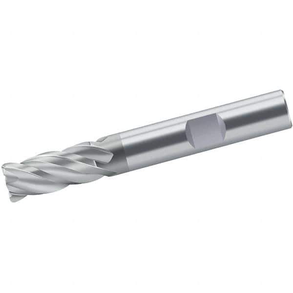 Walter-Prototyp - 18mm, 32mm LOC, 18mm Shank Diam, 92mm OAL, 4 Flute, Solid Carbide Square End Mill - Single End, TiAlN/TiAl Finish, Spiral Flute, 35/38° Helix, Centercutting, Right Hand Cut, Right Hand Flute - Eagle Tool & Supply