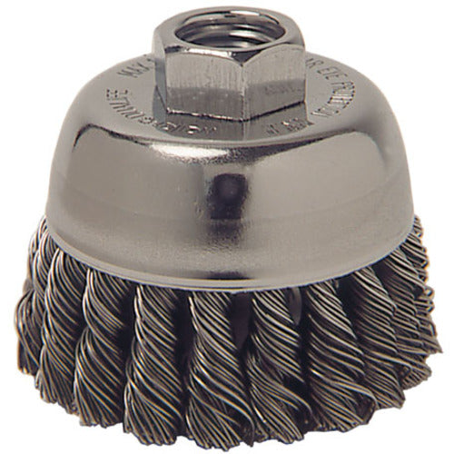 Vortec Pro 3″ Knot Wire Cup Brush, .020″ Steel Fill, 5/8″-11 UNC Nut - Eagle Tool & Supply