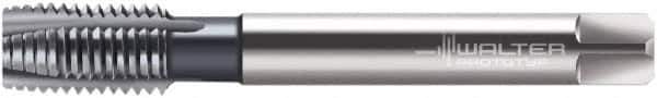 Walter-Prototyp - M8x1.25 Metric, 3 Flute, TiCN Finish, Cobalt Spiral Point Tap - Plug Chamfer, Right Hand Thread, 90mm OAL, 18mm Thread Length, 6mm Shank Diam, 6HX Class of Fit, Series M2026306 - Exact Industrial Supply