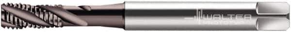 Walter-Prototyp - M3x0.50 Metric 3 Flute 6HX Bottoming Spiral Flute Tap - Cobalt, Hardlube Finish, 56mm OAL, Right Hand Flute, Right Hand Thread, Series 2051062 - Exact Industrial Supply