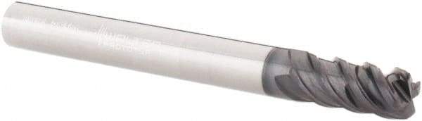 Walter-Prototyp - 6mm, 4 Flute, Single End, Solid Carbide, 1mm Corner Radius End Mill - 57mm OAL, 50° Helix, Right Hand Flute, 13mm LOC, Right Hand Cut - Eagle Tool & Supply