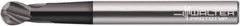 Walter-Prototyp - 12mm Diam, 13mm LOC, 4 Flute Solid Carbide Ball End Mill - TiAlN Finish, Single End, 100mm OAL, 12mm Shank Diam, Spiral Flute - Eagle Tool & Supply