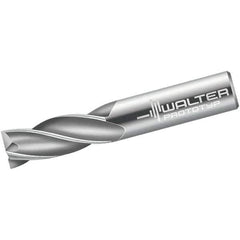 Walter-Prototyp - 10mm, 22mm LOC, 10mm Shank Diam, 72mm OAL, 4 Flute, Solid Carbide Square End Mill - Single End, Uncoated, Spiral Flute, 30° Helix, Centercutting, Right Hand Cut, Right Hand Flute - Eagle Tool & Supply