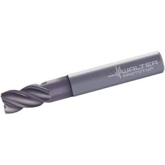 Walter-Prototyp - 16mm, 4 Flute, Single End, Solid Carbide, 2mm Corner Radius End Mill - 92mm OAL, 40° Helix, Right Hand Flute, 26mm LOC, Right Hand Cut, 42mm Extended Reach - Eagle Tool & Supply