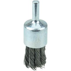 Vortec Pro 3/4″ Knot Wire End Brush, .020″ Steel Fill, 1/4″ Stem - Eagle Tool & Supply