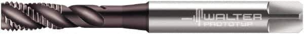 Walter-Prototyp - M10x1.50 Metric 4 Flute 6HX Bottoming Spiral Flute Tap - Powdered Metal, Hardlube Finish, 100mm OAL, Right Hand Flute, Right Hand Thread, Series EP2051362 - Eagle Tool & Supply