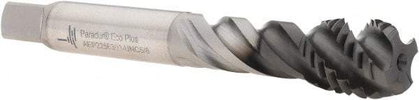 Walter-Prototyp - 5/8-11 UNC 4 Flute 2B Modified Bottoming Spiral Flute Tap - Powdered Metal, Hardlube Finish, 110.01mm OAL, Right Hand Flute, Right Hand Thread, Series AEP2256302 - Eagle Tool & Supply