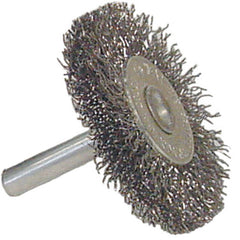 Vortec Pro 3″ Crimped Wire Wheel, .008″ Steel Fill, 1/4″ Stem - Eagle Tool & Supply