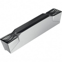 Walter - 2E300N030GX UF4 Grade WSM33, 3mm Cutting Width Carbide Grooving Insert - 2mm Max Depth of Cut, Neutral, 0.3mm Corner Radius, TiAlN/Al2O3/ZrCN Finish - Eagle Tool & Supply