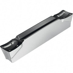 Walter - 2GX09 GD3 Grade WKP23S, 3mm Cutting Width Carbide Grooving Insert - 9mm Max Depth of Cut, Neutral, 0.3mm Corner Radius, Al2O3/TiN Finish - Eagle Tool & Supply
