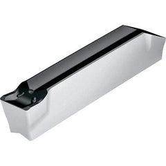 Walter - 3F400N03GX CE4 Grade WSM43S, 4mm Cutting Width Carbide Grooving Insert - Neutral, 0.3mm Corner Radius, TiAlN/Al2O3/Al Finish - Eagle Tool & Supply