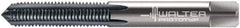 Walter-Prototyp - 5/16-18 UNC 2B 3 Flute TiCN Finish Solid Carbide Straight Flute Machine Tap - Modified Bottoming, Right Hand Thread, 90mm OAL, 25mm Thread Length, Oversize - Eagle Tool & Supply