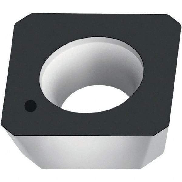 Walter - SPMW1204 A57 Grade WKP25S Carbide Milling Insert - TiCN/Al2O3/TiCN Finish, 0.1874" Thick, 1/2" Inscribed Circle, 0.5mm Corner Radius - Eagle Tool & Supply