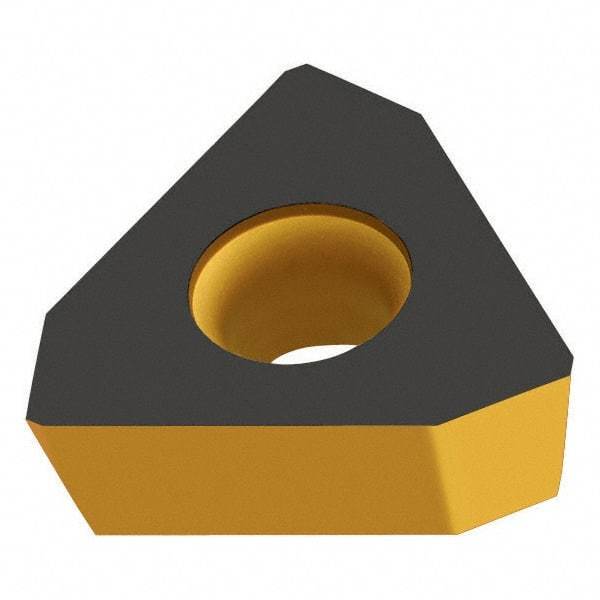 Walter - P29032R Grade WXM15 Carbide Milling Insert - TiAlN/TiN Finish, 0.187" Thick, 3/8" Inscribed Circle - Eagle Tool & Supply