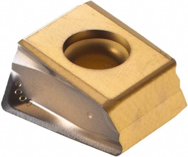 Walter - LNHU130608 L55T Grade WAK15 Carbide Milling Insert - TiCN/Al2O3/TiN Finish, 0.2677" Thick, 0.8mm Corner Radius - Eagle Tool & Supply