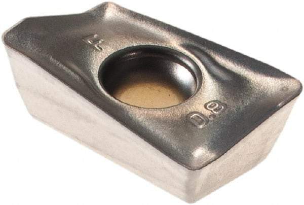 Walter - ADMT10T308 F56 Grade WSM35S Carbide Milling Insert - TiAlN/Al2O3/Al Finish, 0.1496" Thick, 0.8mm Corner Radius - Eagle Tool & Supply