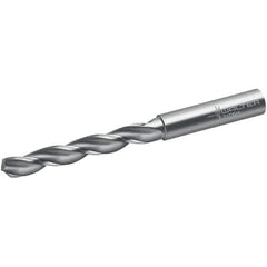 Walter-Titex - 17/64" 130° Solid Carbide Jobber Drill - Bright Finish, Right Hand Cut, Spiral Flute, Straight Shank, 91mm OAL, BSX Point - Eagle Tool & Supply