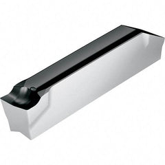 Walter - 3F400N02GX CF5 Grade WSM33S, 4mm Cutting Width Carbide Grooving Insert - Neutral, 0.2mm Corner Radius, TiAlN/Al2O3/ZrCN Finish - Eagle Tool & Supply