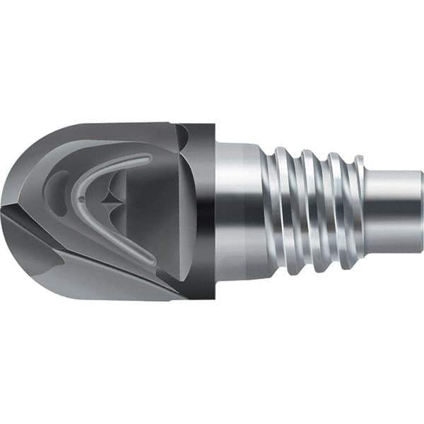 Walter-Prototyp - H1E Carbide Ball Nose Milling Tip Insert - TiAlN Finish, 2 Flutes, 10mm Cutting Diam, 8mm Depth of Cut, 11.8mm Extension, 0.1969" Cnr Rad - Eagle Tool & Supply