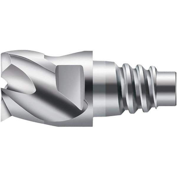 Walter-Prototyp - H6E Carbide End Milling Tip Insert - Uncoated, 3 Flutes, 12mm Cutting Diam, 6.5mm Depth of Cut, 14.5mm Extension - Eagle Tool & Supply