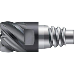 Walter-Prototyp - AH3E Carbide End Milling Tip Insert - TiAlN Finish, 6 Flutes, 15.88mm Cutting Diam, 8.51mm Depth of Cut, 18.69mm Extension - Eagle Tool & Supply