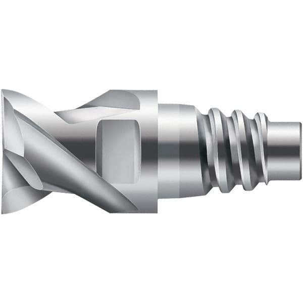 Walter-Prototyp - H6E Carbide End Milling Tip Insert - Uncoated, 2 Flutes, 12mm Cutting Diam, 6.5mm Depth of Cut, 14.5mm Extension - Eagle Tool & Supply