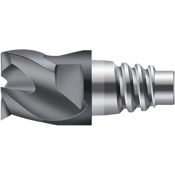 Walter-Prototyp - H3E Carbide End Milling Tip Insert - TiAlN Finish, 3 Flutes, 12mm Cutting Diam, 6.5mm Depth of Cut, 14.5mm Extension - Eagle Tool & Supply