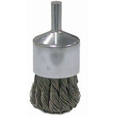 Vortec Pro 1″ Knot Wire End Brush, .014″Stainless Steel Fill, 1/4″ Stem - Eagle Tool & Supply