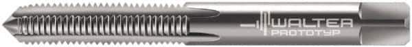 Walter-Prototyp - M14x1.50 Metric Fine 6H 4 Flute Bright Finish Solid Carbide Straight Flute Machine Tap - Modified Bottoming, Right Hand Thread, 100mm OAL, 21mm Thread Length, Oversize - Eagle Tool & Supply