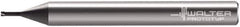 Walter-Prototyp - 0.122" Cutting Diam, 3 Flute, Solid Carbide Helical Flute Thread Mill - Internal Thread, 1.4mm LOC, 57mm OAL, 6mm Shank Diam - Eagle Tool & Supply