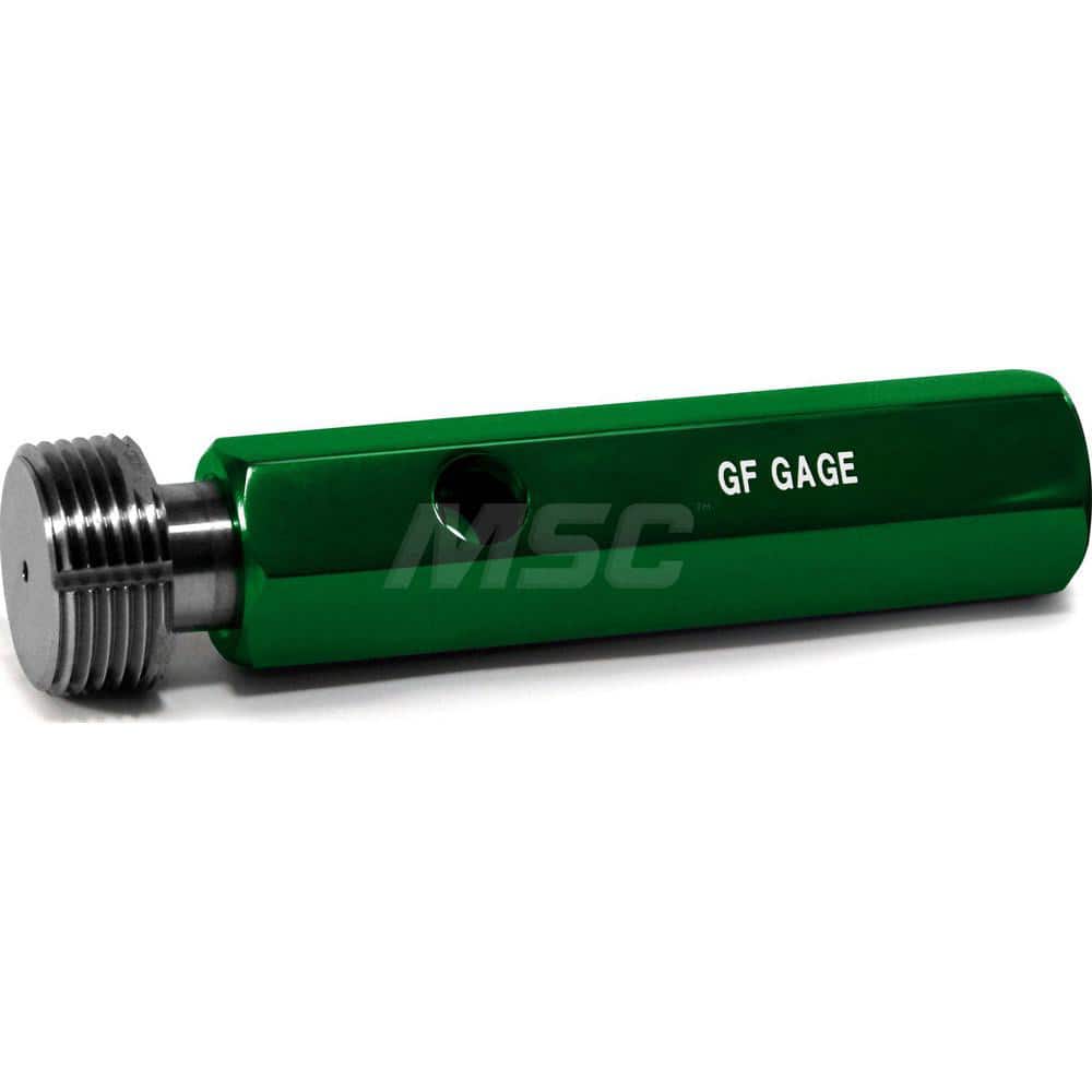 Pipe Thread Plug Gage: Tapered, 3/8-18, Single End